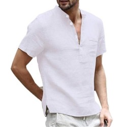 CamisetasCamisa clásica manga corta - escote abotonado
