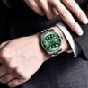 RelojesPagani Design - reloj automático de acero inoxidable - resistente al agua - verde