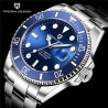 RelojesPagani Design - reloj automático de acero inoxidable - resistente al agua - azul