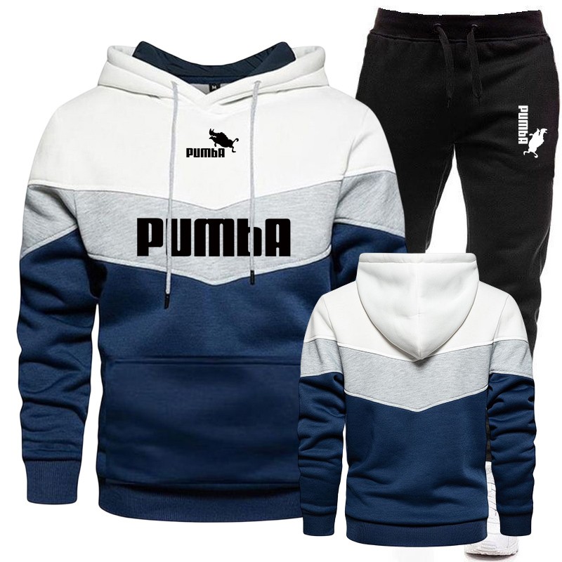 PantalonesSudadera con capucha a rayas de colores / pantalón negro - chándal - conjunto PantalonesSudadera con capucha a rayas de colores / pantalón negro - chándal - conjunto