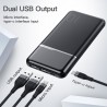 Bancos de energíaPower bank portátil - cargador de batería externo - doble USB - pantalla LCD - 10000mAh