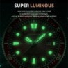 RelojesLIGE - Reloj de cuarzo de acero inoxidable - resistente al agua - correa de silicona - verde