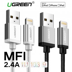 CablesUgreen - 24A MFi - USB a lightning - cable de datos - cargador rápido