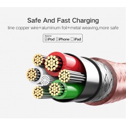 CablesUgreen - 24A MFi - USB a lightning - cable de datos - cargador rápido