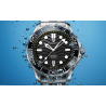 RelojesPAGANI DESIGN - reloj mecánico - acero inoxidable - correa de malla - resistente al agua - blanco