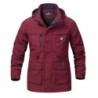 ChaquetasChaqueta militar con capucha para hombre - a prueba de viento - impermeable