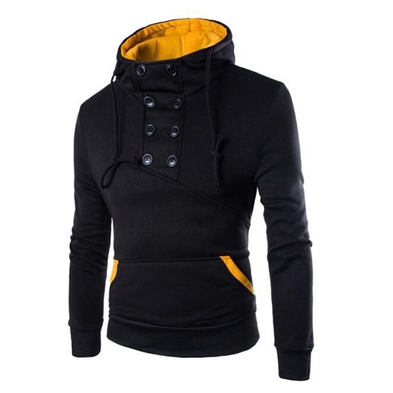 Warm hoodie - with collar buttonsHoodies & Sweatshirt Warm hoodie - with collar buttonsHoodies & Sweatshirt