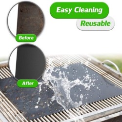 Barbacoa - BBQAlfombrilla antiadherente para barbacoa - resistente al calor - 40 * 33 cm