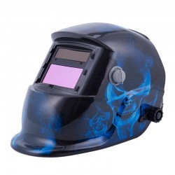 CascosCasco de soldadura con oscurecimiento automático - LCD - calavera azul