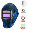 CascosCasco de soldadura con oscurecimiento automático - LCD - calavera azul