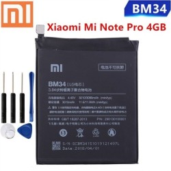 BateríasBatería original BM34 - 3010mAh - para Xiaomi Mi Note Pro 4GB RAM - con herramientas