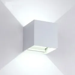 Square LED wall lamp - adjustable - IP65 waterproof - AC85-265V - 6WWall lights
