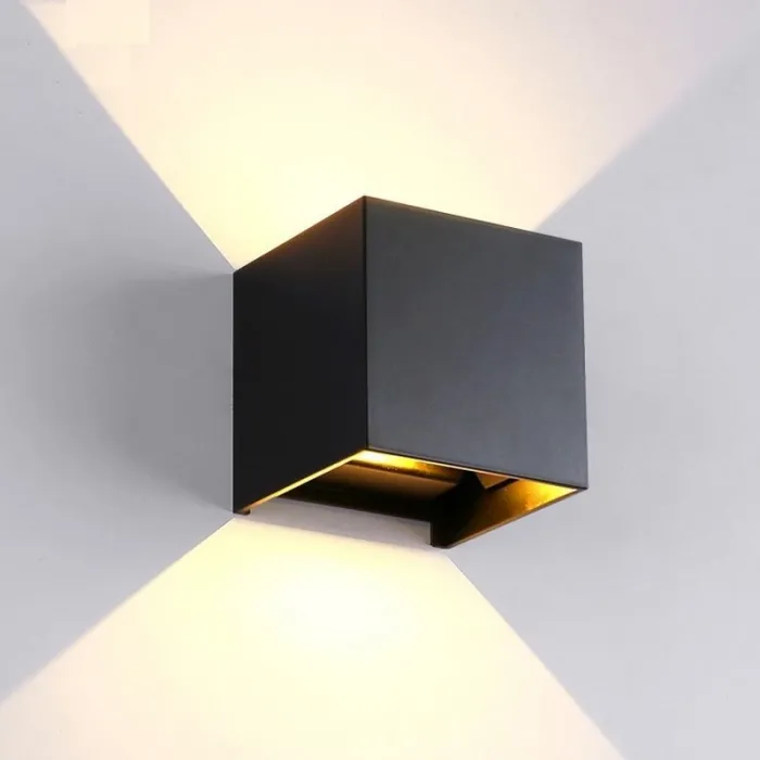 Square LED wall lamp - adjustable - IP65 waterproof - AC85-265V - 6WWall lights