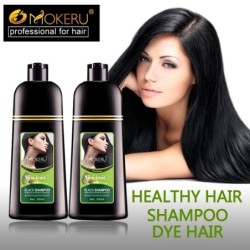 Tinte para el cabelloFruit herbal - champú negro - tinte permanente para el cabello gris - 500ml - 2 piezas