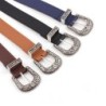 CinturonesCinturón de cuero vintage - con hebilla de metal tallado