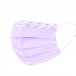 Disposable face / mouth masks - 3 layer - anti-dust - anti bacterial - purpleMouth masks