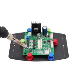 SoldaduraAccesorio de soporte de placa PCB - con 6 pines magnéticos - soporte de placa de circuito - plataforma de soldadura