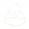 CollarCadena para el cuerpo con borlas / collar - con cristales
