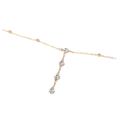 CollarCadena para el cuerpo con borlas / collar - con cristales