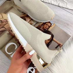 ZapatosZapatillas deportivas de malla - zapatos sin cordones - con plataforma alta