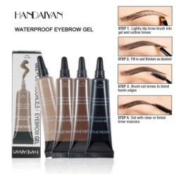 MaquillajeCrema para cejas a prueba de agua - pigmento - con cepillo
