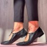 ZapatosBailarinas elegantes de piel - con cordones
