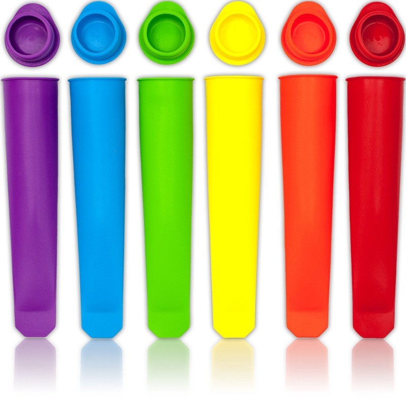 CocinaMáquina para hacer helados / piruletas - moldes de silicona - 4 piezas