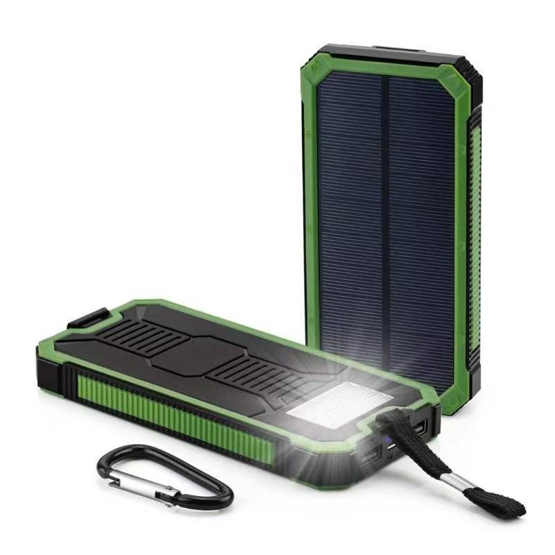 Bancos de energíaBanco de energía solar - cargador de batería - doble USB - resistente al agua - 20000mAh