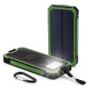 Bancos de energíaBanco de energía solar - cargador de batería - doble USB - resistente al agua - 20000mAh