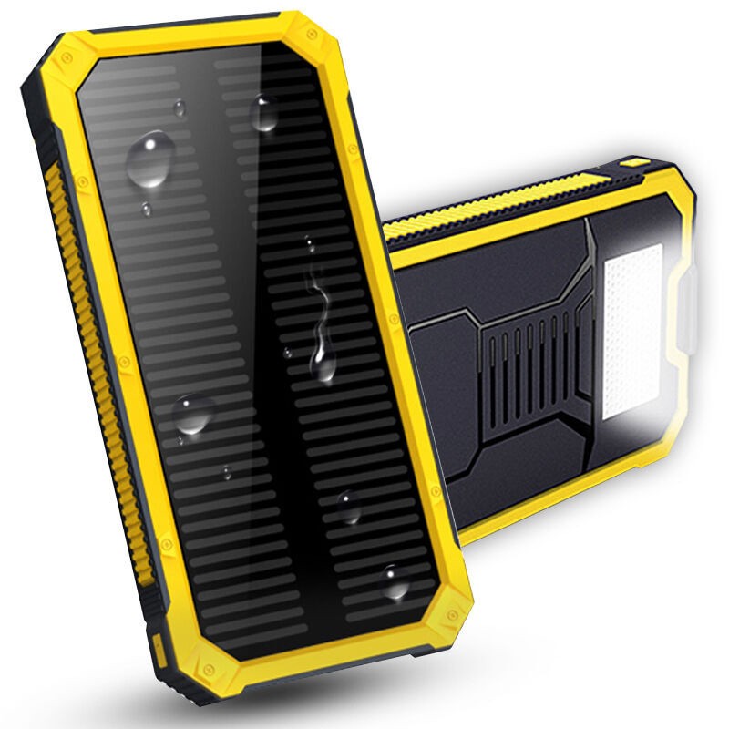 Bancos de energíaBanco de energía solar - cargador de batería - doble USB - resistente al agua - 20000mAh