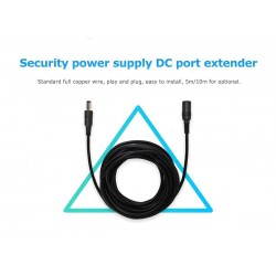 Power extension DC cable - HD - 5.5mm * 2.1mm - for security cameraSecurity cameras