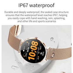 Elegant Smart Watch - ultra thin - 1.36" - AMOLED - HD display - waterproof - stainless steel - nylon strapSmart-Wear