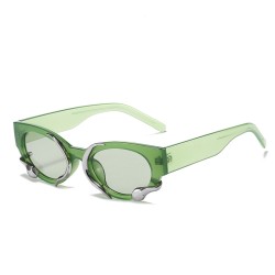 Gafas de solGafas de sol rectangulares estilo punk - con adorno de serpiente