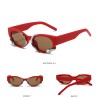 Gafas de solGafas de sol rectangulares estilo punk - con adorno de serpiente