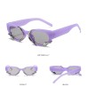 Gafas de solGafas de sol rectangulares estilo punk - con adorno de serpiente