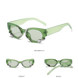 Gafas de solGafas de sol rectangulares estilo punk - con adorno de serpiente