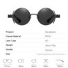 Gafas de solGafas de sol redondas estilo steampunk - montura de metal - UV400