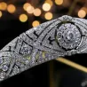 Pinzas de cabelloDiadema de circón - corona tiara