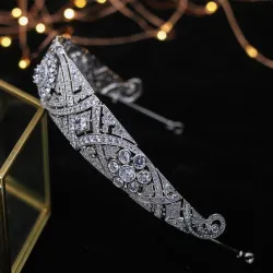 Pinzas de cabelloDiadema de circón - corona tiara