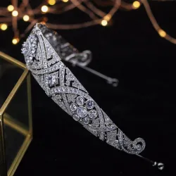 Pinzas de cabelloDiadema de circón - corona tiara