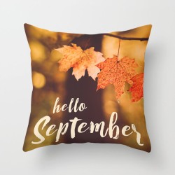 Decorative pillowcase - maple leaves print - 60 cm * 60 cmCushion covers
