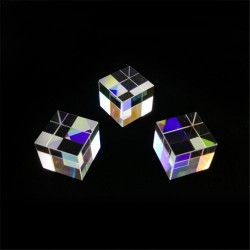 ÓpticaX - Cubo de luz brillante de 6 lados - prisma de vidrio - lente óptica