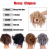 PelucaMoño de pelo falso - coletero elástico con pelo sintético - peluca