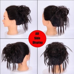 Fake hair bun - elastic scrunchie with synthetic hair - wigWigs