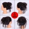 PelucaMoño de pelo falso - coletero elástico con pelo sintético - peluca