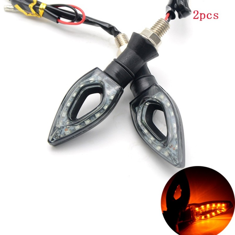 Luces de giroIndicadores de señal de giro LED para motocicleta - impermeables - 2 piezas