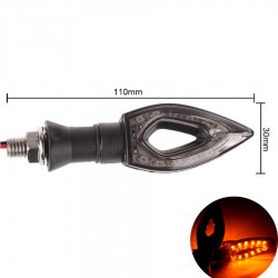 Luces de giroIndicadores de señal de giro LED para motocicleta - impermeables - 2 piezas