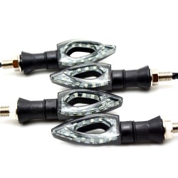 Luces de giroIndicadores de señal de giro LED para motocicleta - impermeables - 2 piezas