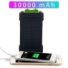 Bancos de energíaBanco de energía solar - doble USB - resistente al agua - con llavero brújula - LED - 30000mAh