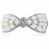 Pinzas de cabelloLazo de cristal con perlas - pinza para el pelo